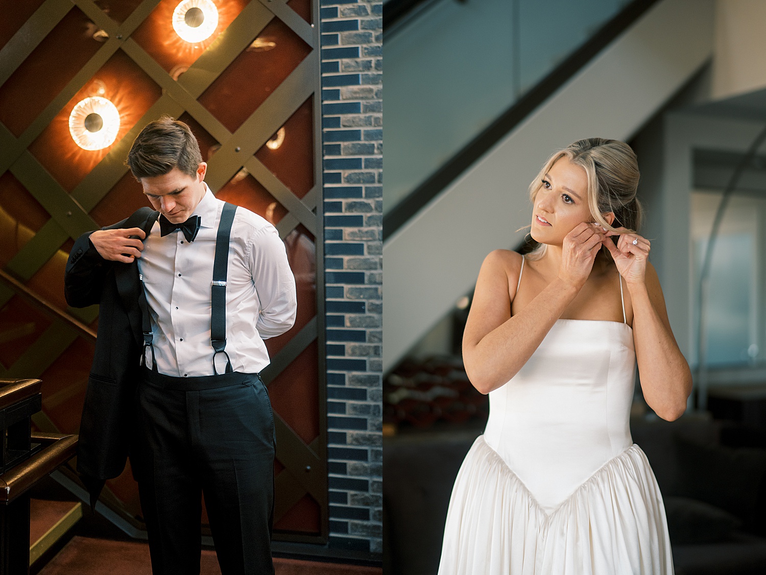 bride gets ready for big day by Chicago wedding photographer